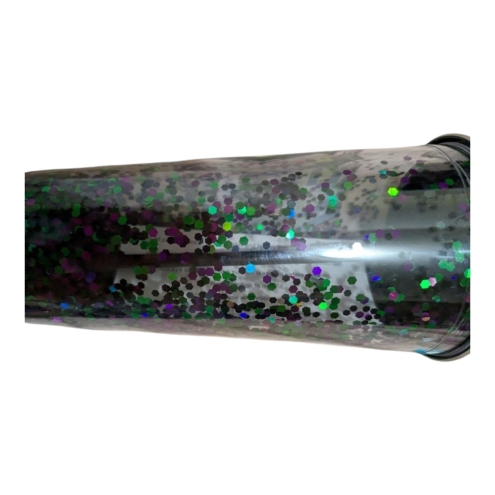 Beetlejuice Glitter Party Tumbler with Straw - Picture 3 of 4